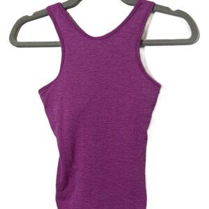 LULULEMON Seamlessly Covered size 4 High Neck Tank with Shelf Bra